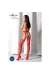 Strumpfhose offen (ouvert Strumpfhose) rot S026 von Passion-Exklusiv