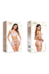 Peony 3-tlg. Dessous Set weiss von Beauty Night kaufen - Fesselliebe