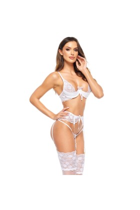 Rose 3er Set weiß von Beauty Night Fashion kaufen | Fesselliebe