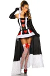 Alice-im-Wunderland-Kostüm schwarz/weiß/rot kaufen - Fesselliebe