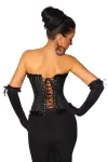 Burlesque-Satin-Corsage schwarz kaufen - Fesselliebe