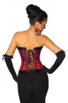 Burlesque-Satin-Corsage rot/schwarz kaufen - Fesselliebe