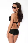 Blümchen-Bikini schwarz kaufen - Fesselliebe