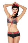 Vintage-Bikini schwarz/rot/weiß kaufen - Fesselliebe