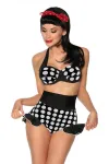 Vintage-Push-Up-Bikini schwarz/weiß kaufen - Fesselliebe