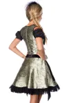 Premium Dirndl aus edlem Jacquard Stoff grün/schwarz von Dirndline kaufen - Fesselliebe