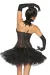 Black Swan / White Swan Corsage schwarz