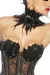 Black Swan / White Swan Corsage schwarz