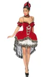 Alice-im-Wunderland-Kostüm rot/schwarz/weiß kaufen - Fesselliebe