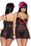 Babydoll mit gepolsterten Cups schwarz kaufen - Fesselliebe