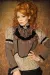 Steampunk-Bluse mit Jabot braun/beige