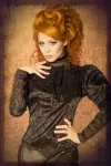 Steampunk-Bluse mit abnehmbarem Jabot schwarz kaufen - Fesselliebe