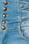 Jeans-Shorts mit hochgeschnittenem Bund blau kaufen - Fesselliebe