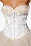 Burlesque-Corsage creme kaufen - Fesselliebe