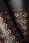 Leggings mit Lochmuster schwarz kaufen - Fesselliebe