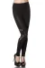 Leggings mit Spitzeneinsatz schwarz