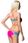 farbenfroher Bikini pink/orange/blau kaufen - Fesselliebe