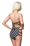 Retro-Bikini schwarz/weiß kaufen - Fesselliebe