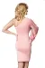 Raffiniertes Minikleid rosa/gemustert