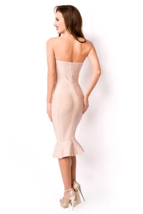 Bandage-Shape-Kleid altrosa