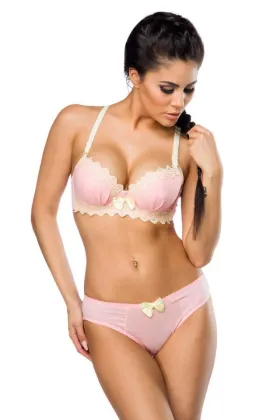 BH-Set im 3er Pack rosa/beige