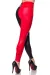 Leggings schwarz/rot