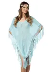 Strick-Poncho blau kaufen - Fesselliebe