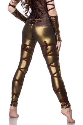 sucubus leggings und Stulpen gold von Mask Paradise