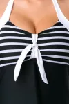 Swimdress schwarz/weiß kaufen - Fesselliebe