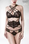 3-teiliges Lingerie-Set von Grey Velvet schwarz von Grey Velvet kaufen - Fesselliebe