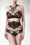 3-teiliges Lingerie-Set von Grey Velvet schwarz von Grey Velvet kaufen - Fesselliebe