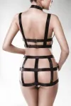 2-teiliges Harness-Set von Grey Velvet schwarz von Grey Velvet kaufen - Fesselliebe