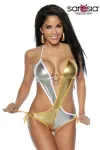 Monokini gold/silber von Saresia kaufen - Fesselliebe