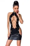 Wetlook-Minikleid schwarz von Saresia kaufen - Fesselliebe