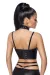 Harness-Wetlook-Set mit Rock schwarz von Saresia