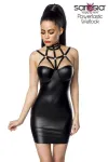 Harness-Wetlook-Minikleid schwarz von Saresia kaufen - Fesselliebe