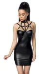 Harness-Wetlook-Minikleid schwarz von Saresia kaufen - Fesselliebe