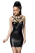 Harness-Wetlook-Minikleid schwarz von Saresia