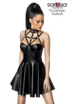 Harness- Wetlook-Kleid schwarz von Saresia kaufen - Fesselliebe