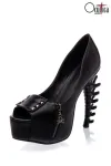 Peep-toe-Pumps schwarz von Ocultica kaufen - Fesselliebe