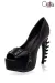 Peep-toe-Pumps schwarz von Ocultica