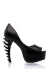 Peep-toe-Pumps schwarz von Ocultica