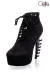 High Heel Ankle Boots schwarz von Ocultica