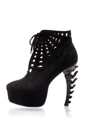 High Heel Ankle Boots schwarz von Ocultica kaufen - Fesselliebe