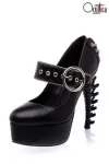 Gothic Plateau-Pumps schwarz von Ocultica kaufen - Fesselliebe