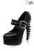 Gothic Plateau-Pumps schwarz von Ocultica