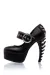 Gothic Plateau-Pumps schwarz von Ocultica