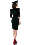 Military-Kleid mit Jacke schwarz/rot von Belsira kaufen - Fesselliebe