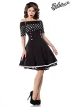 Vintage-Kleid schwarz/weiß/dots von Belsira kaufen - Fesselliebe