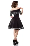 Vintage-Kleid schwarz/weiß/dots von Belsira kaufen - Fesselliebe